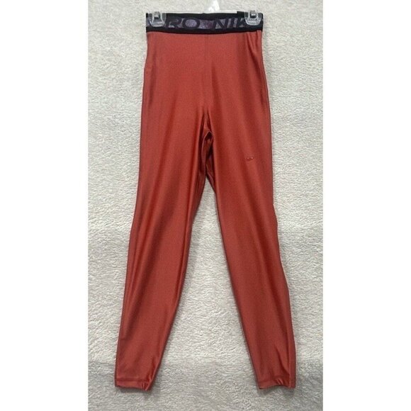 Nike‎ Pro Training Dri-Fit High waisted 7/8 Pink Leggings Women's XXS NEW - Picture 1 of 12